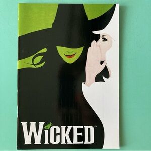 Wicked Souvenir Program Many Casts Idina Menzel Kristin Chenoweth Printing Strip